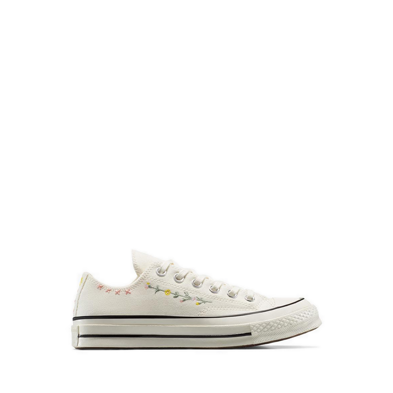 Sneakers da donna Converse Chuck 70 Embroidered Flowers - Egret/Fresh Yellow/Sugar Berry