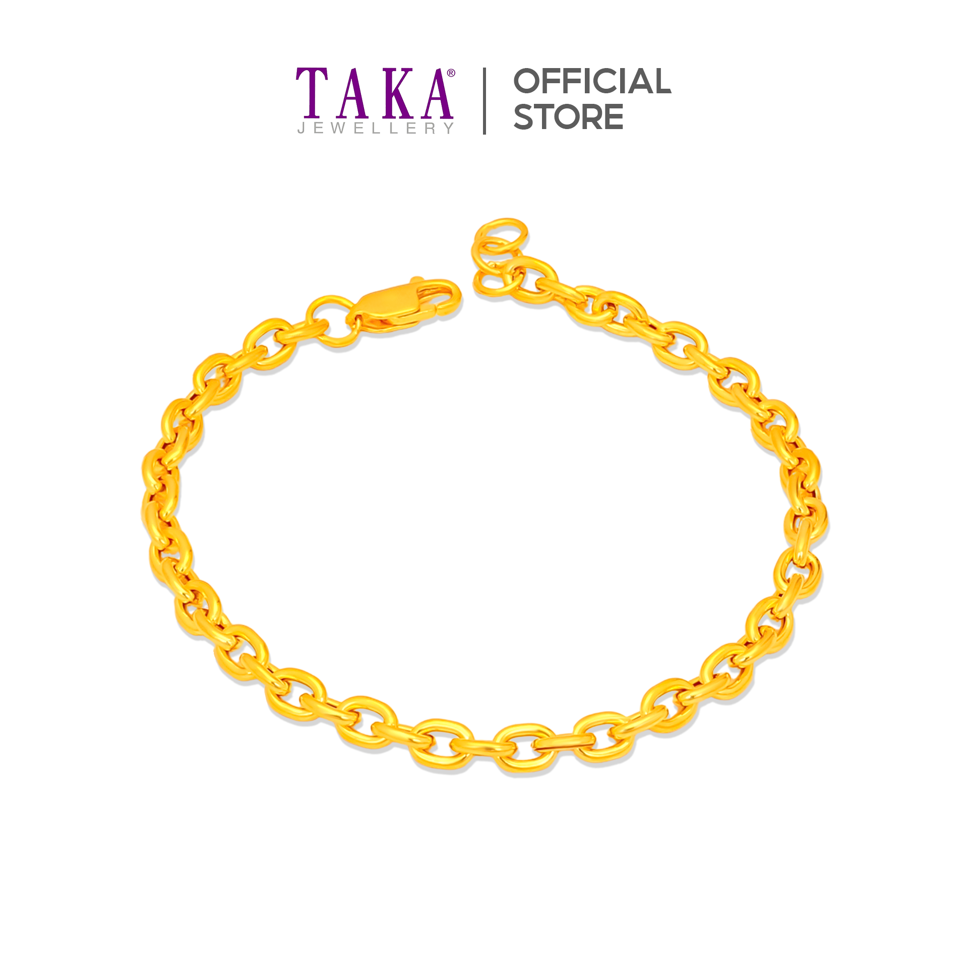TAKA Jewellery Classic Links 916 Gold Bracelet · v8