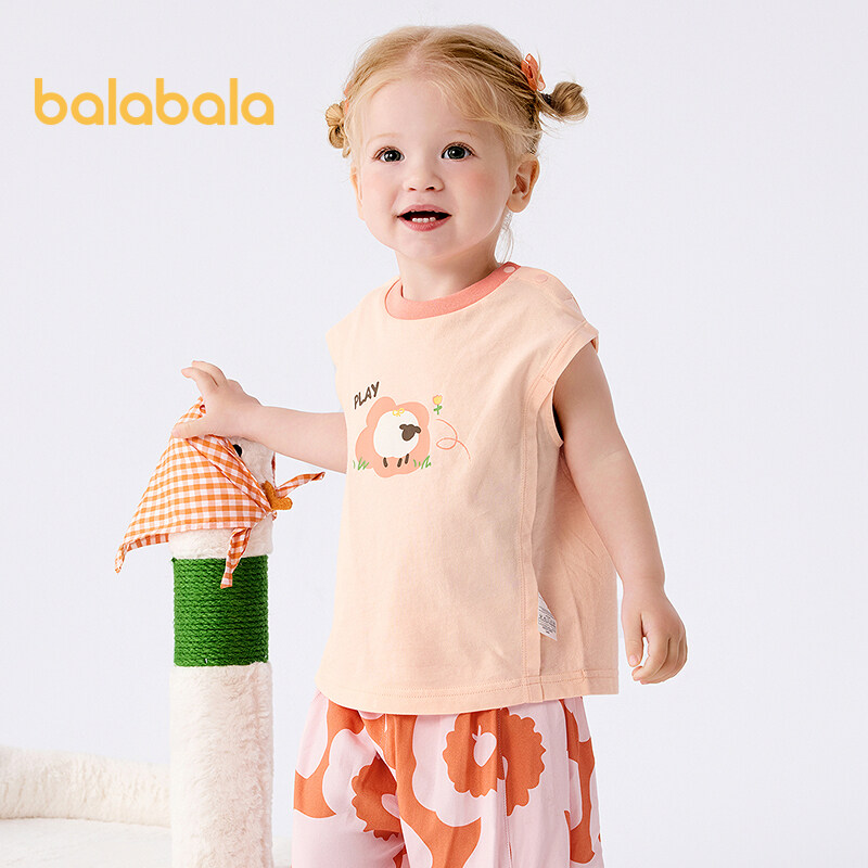 balabala Baby T Shirt Children Top Girl Clothing Boy Short Sleeve 2025 New Spring Summer Sweet Trendy · v7