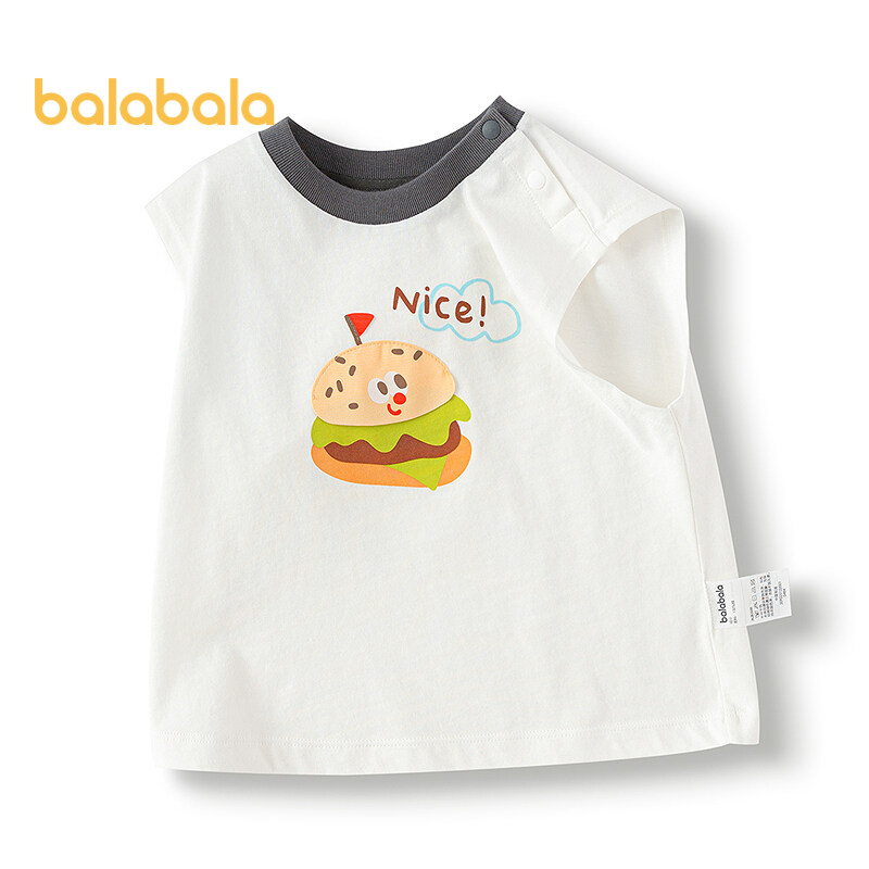 balabala เสื้อยืดเด็ก เด็กชายและเด็กหญิง แขนสั้น 2025 ใหม่ ฤดูใบไม้ผลิและฤดูร้อน หวาน เทรนด์