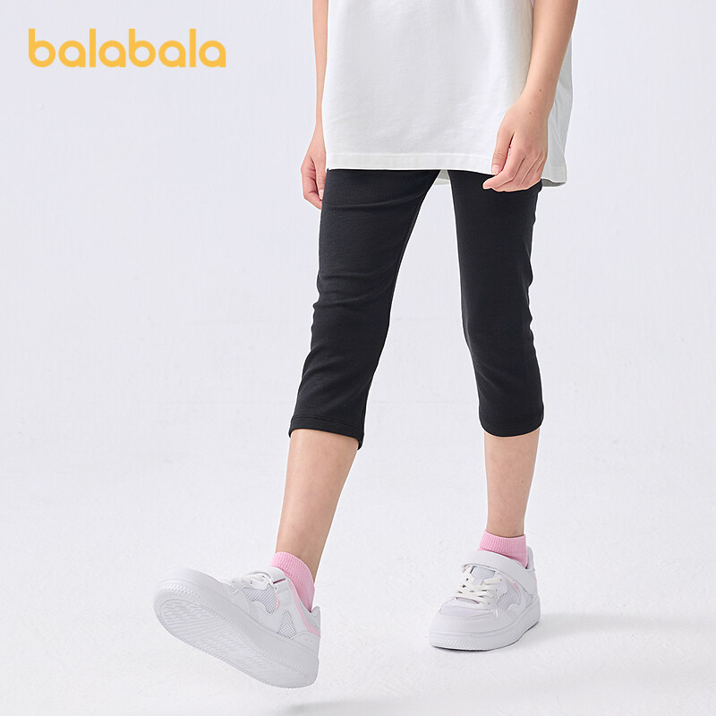 balabala Girl Leggings Children Pants 2025 Spring And Summer New Mid And Big Kids Five-Part Pants Dance And Casual · v5