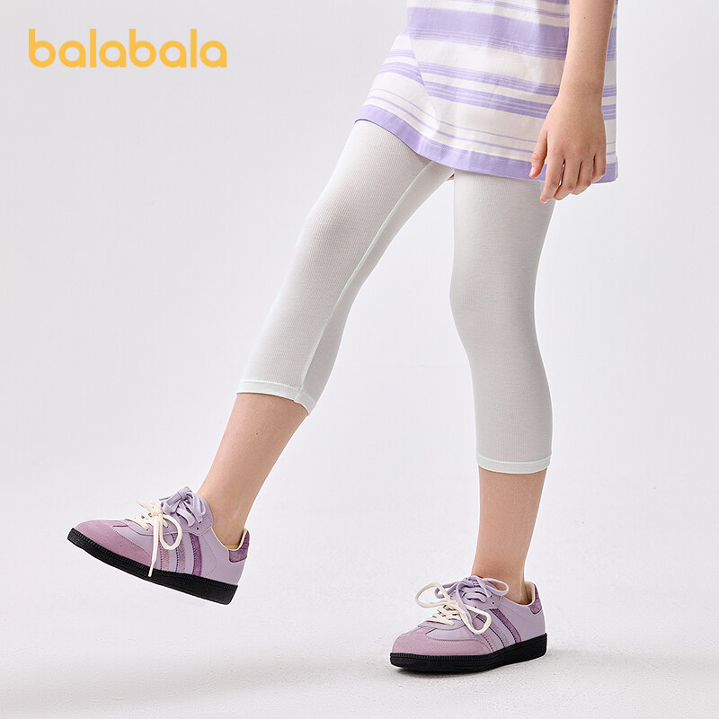 balabala Girl Leggings Children Pants 2025 Spring And Summer New Mid And Big Kids Five-Part Pants Dance And Casual · v5