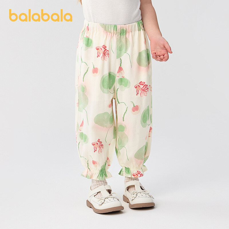 balabala Children Pants For Boy And Girl Summer Antimosquito Pants Little Kids Summer Breathable Outdoor Casual Pants · v4