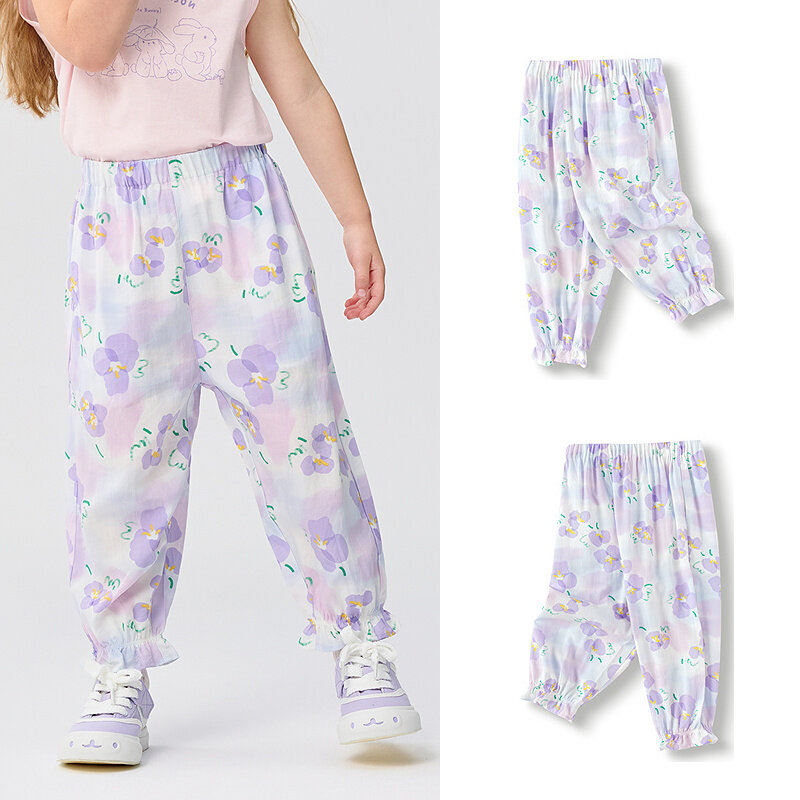 balabala Children Pants For Boy And Girl Summer Antimosquito Pants Little Kids Summer Breathable Outdoor Casual Pants · v4