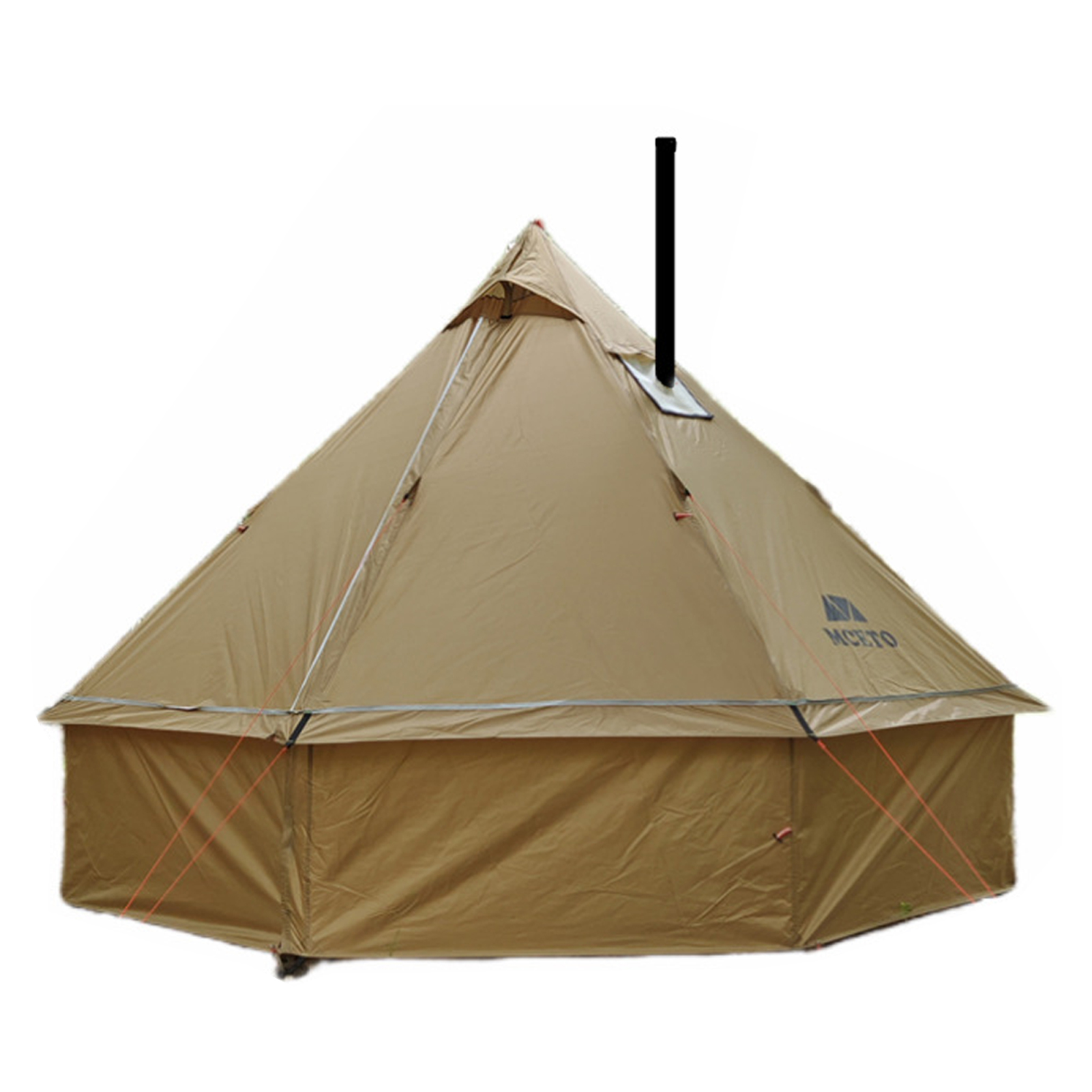 TOMSHOO People Tipi Tent With Stove Pyramid With 2-4 Stove