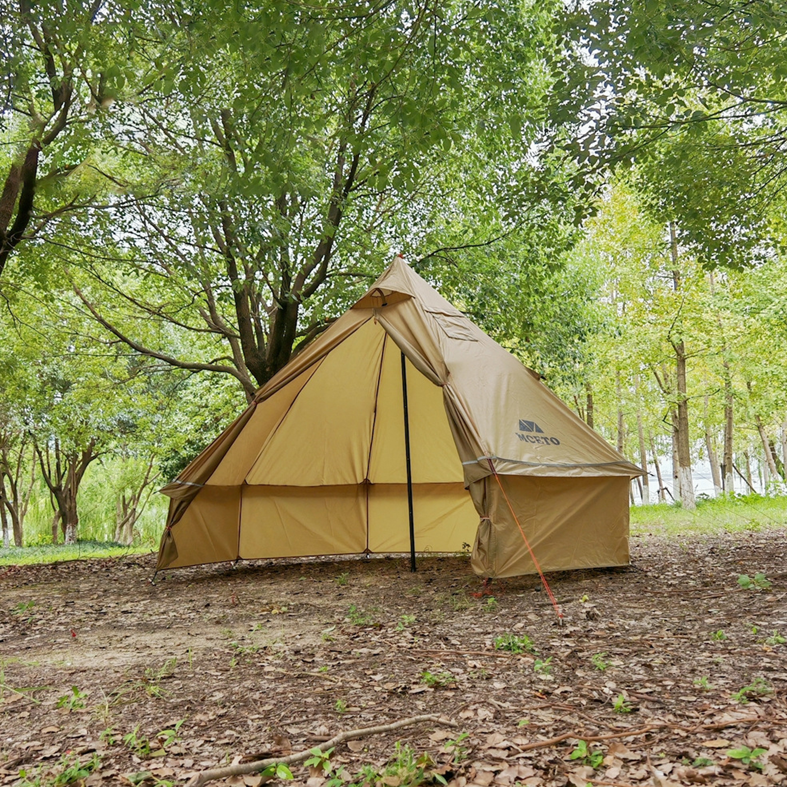 TOMSHOO People Tipi Tent With Stove Pyramid With 2-4 Stove · v3