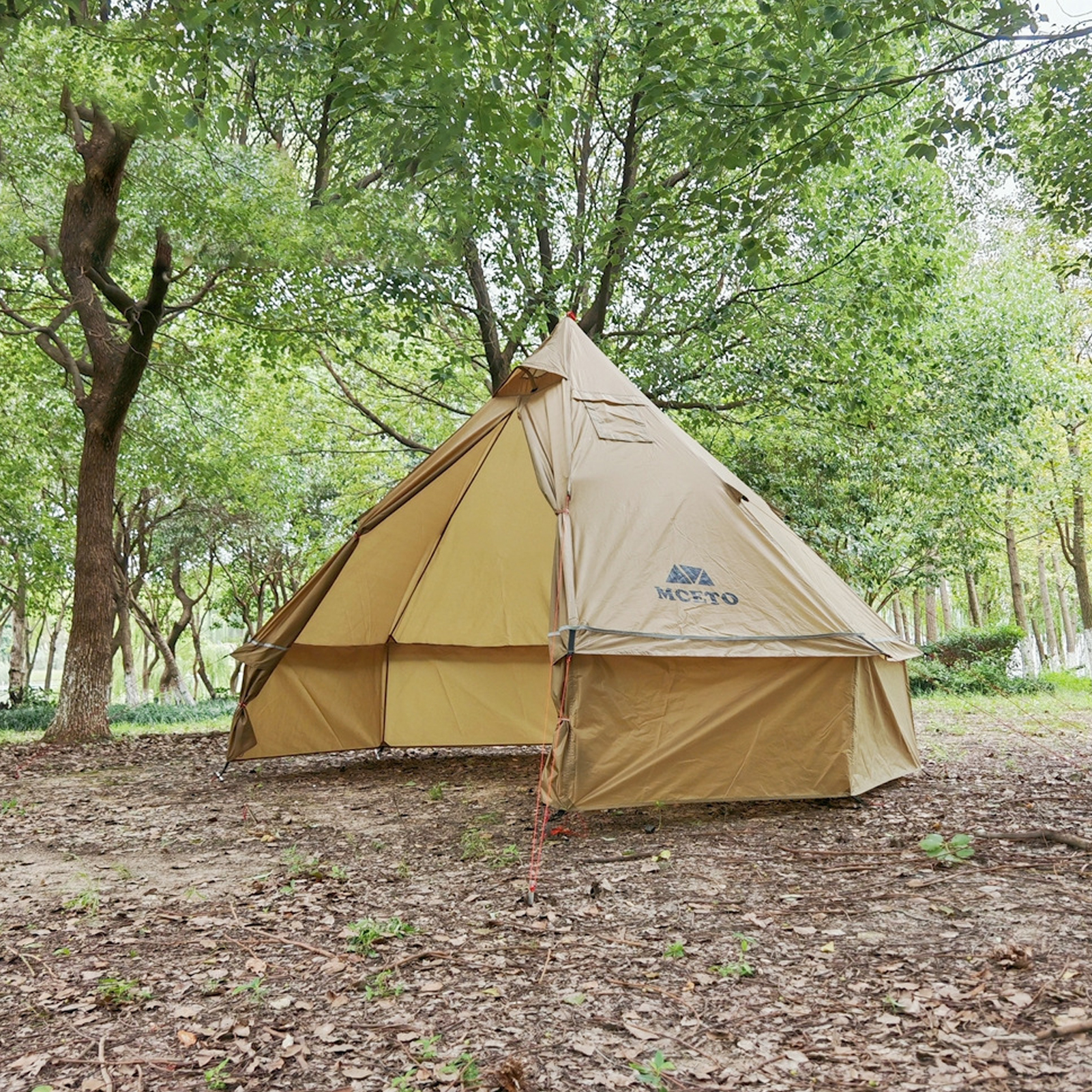 TOMSHOO People Tipi Tent With Stove Pyramid With 2-4 Stove · v3