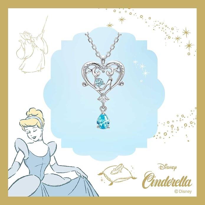 [Disney] "Cinderella" Silver 925 Necklace Cubic Zirconia (VPCDN70001) from Japan ZZZ TKZ · v12