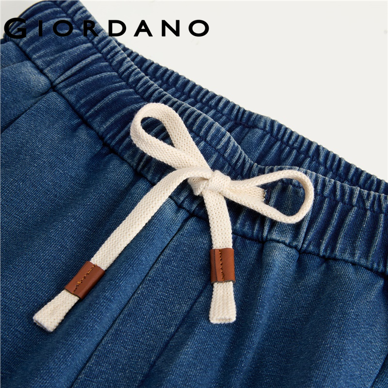 Giordano da donna Pantaloni in coccoon in denim sintetico con elastico in vita Spedizione gratuita 18415504