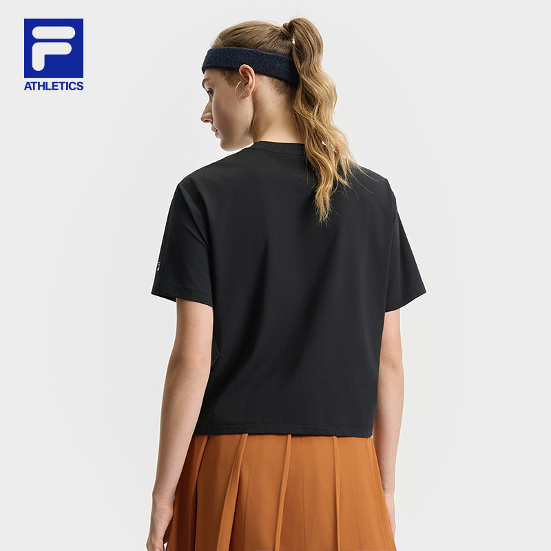 FILA CORE ATHLETICS TENNIS ELECTRONIC SWING Women Short Sleeves T-Shirt (Black) · v2