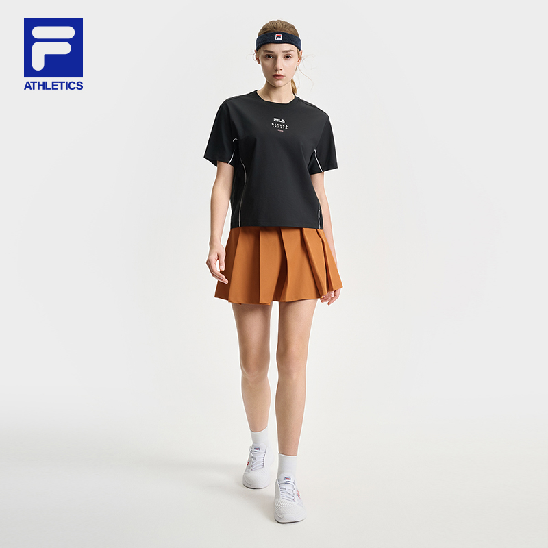 FILA CORE ATHLETICS TENNIS ELECTRONIC SWING Women Short Sleeves T-Shirt (Black) · v2