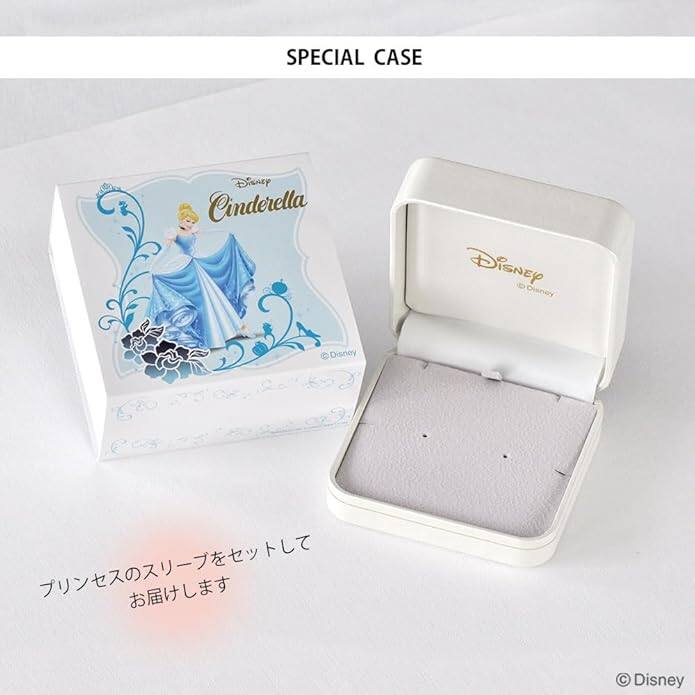 [Disney] Cinderella Princess Pendant Necklace 10K White Gold Diamond Popular Glass Slipper OPCDS20228 from Japan ZZZ TKZ · v9