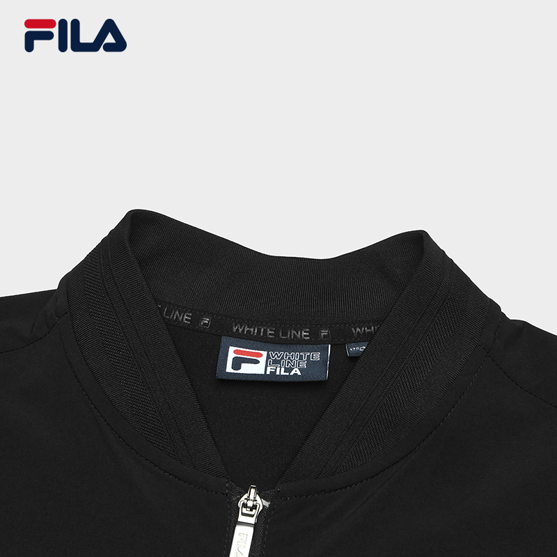 FILA CORE LIFESTYLE WHITE SPORTY & LUXURIOUS Men Woven Jacket (Black) · v3