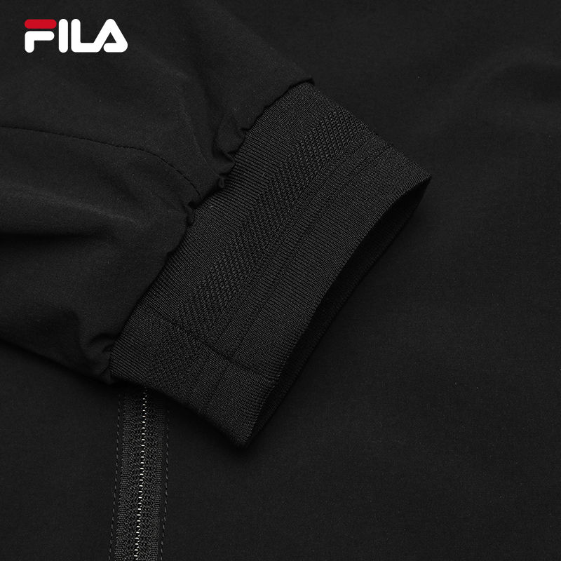 FILA CORE LIFESTYLE WHITE SPORTY & LUXURIOUS Men Woven Jacket (Black) · v3