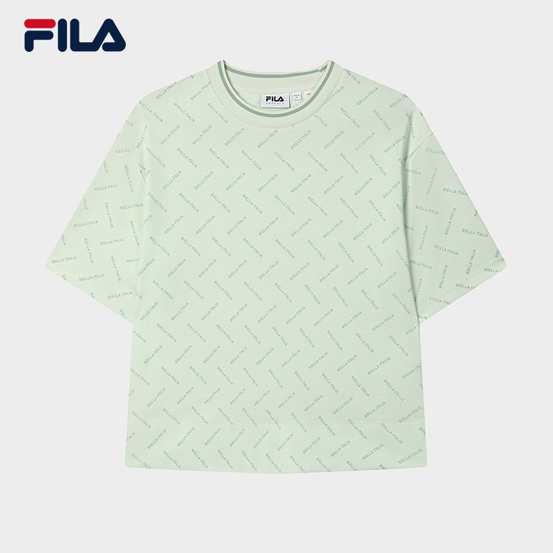 FILA CORE LIFESTYLE EMERALD TWILIGHT GLOW Women Short Sleeves T-Shirt (Full Print) · v2