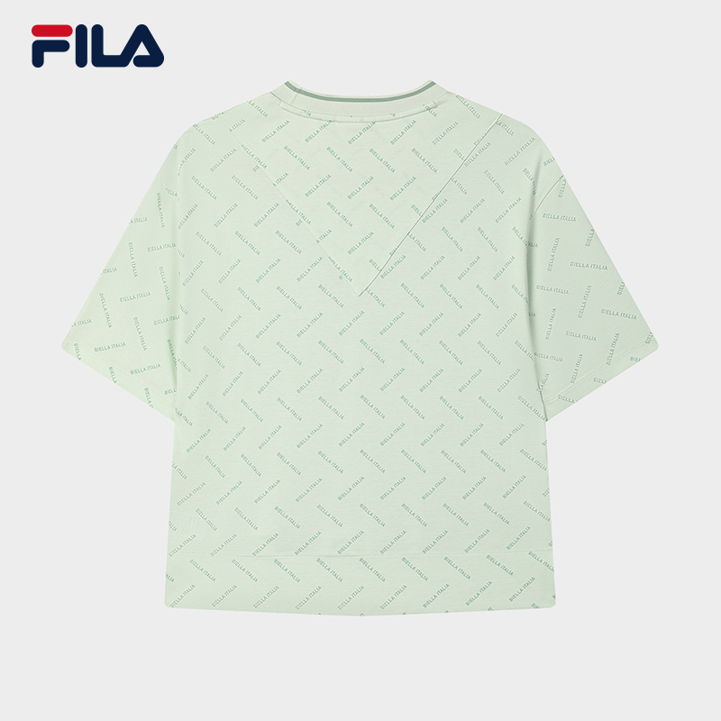 FILA CORE LIFESTYLE EMERALD TWILIGHT GLOW Women Short Sleeves T-Shirt (Full Print) · v2