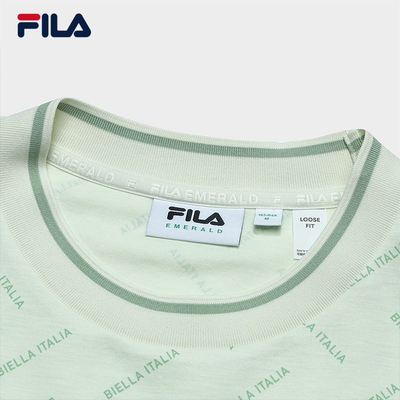FILA CORE LIFESTYLE EMERALD TWILIGHT GLOW Women Short Sleeves T-Shirt (Full Print) · v2