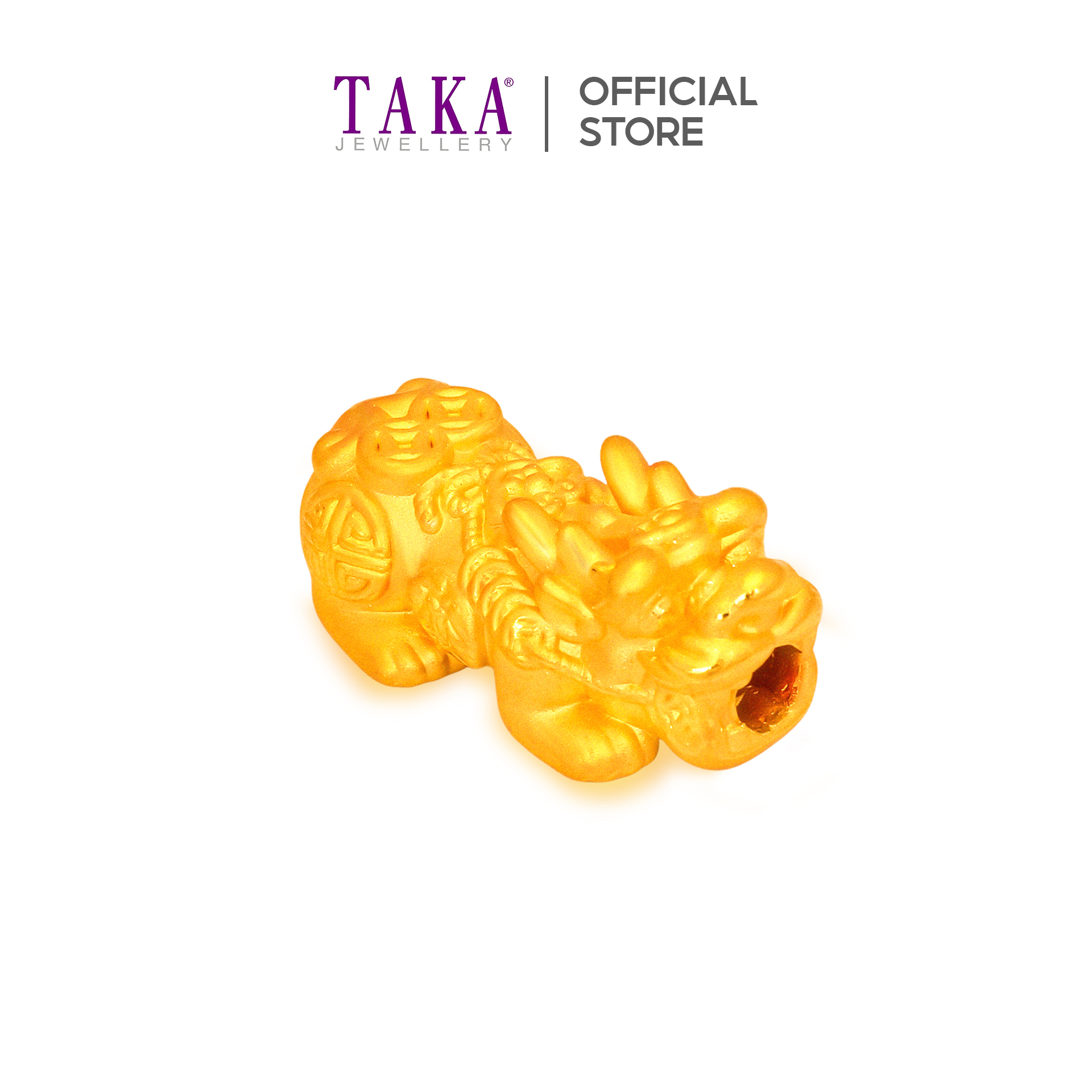 TAKA Jewellery 999 Pure Gold Wealth Blessing Pixiu Beads Bracelet · v8