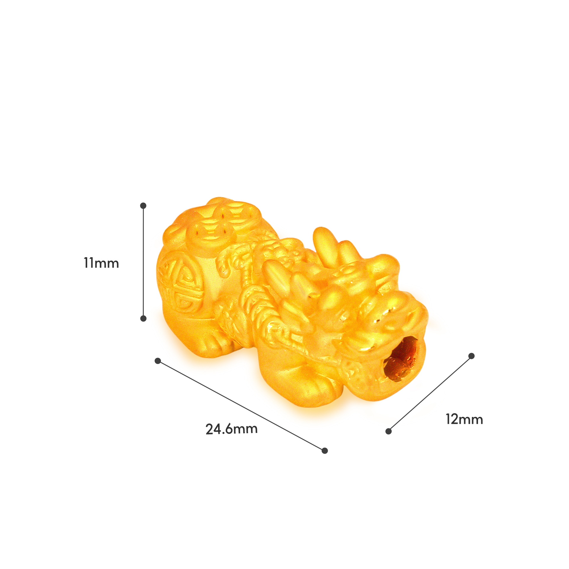 TAKA Jewellery 999 Pure Gold Wealth Blessing Pixiu Beads Bracelet · v8