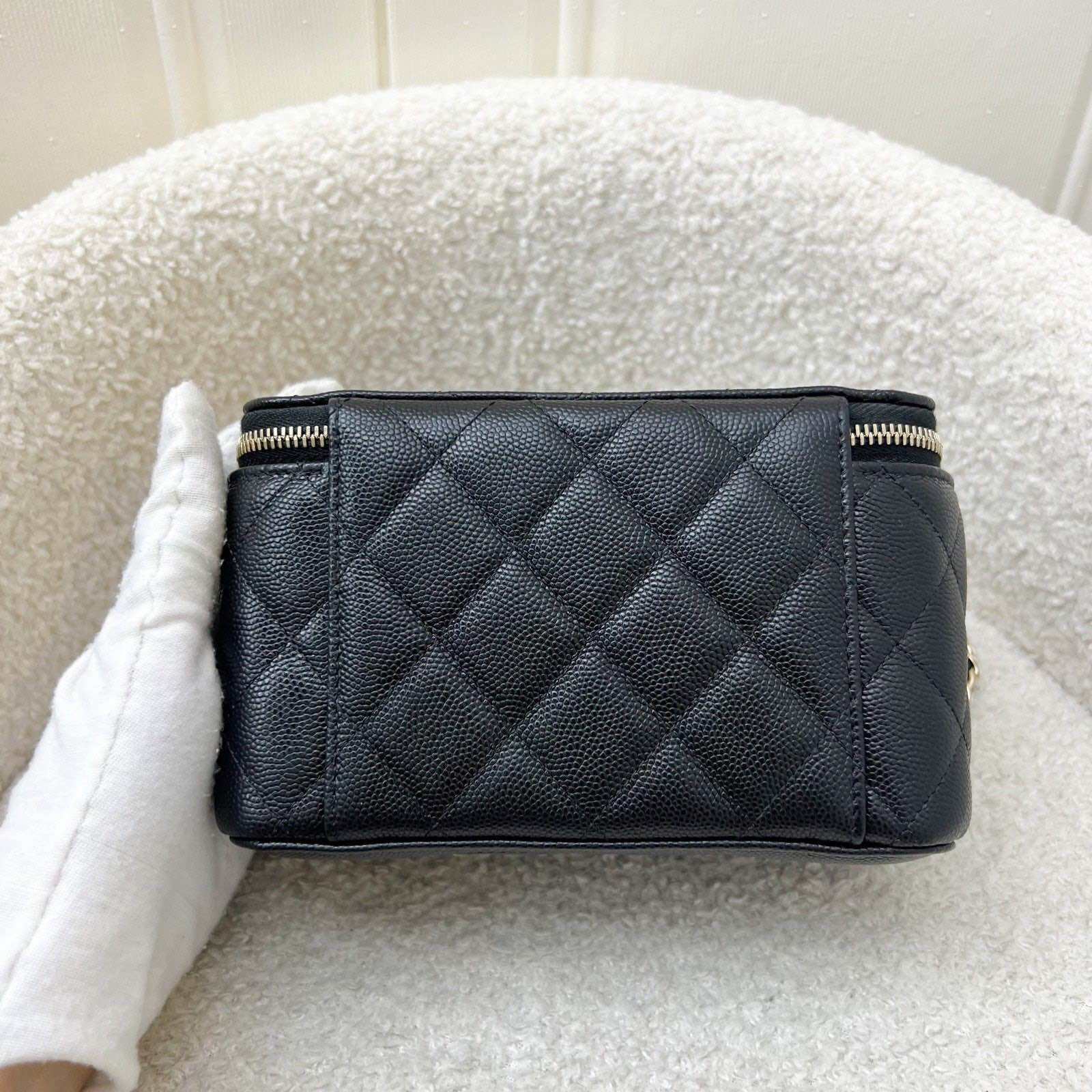 Chanel 25P Crystals Logo Vanity in Black Caviar and LGHW · v3