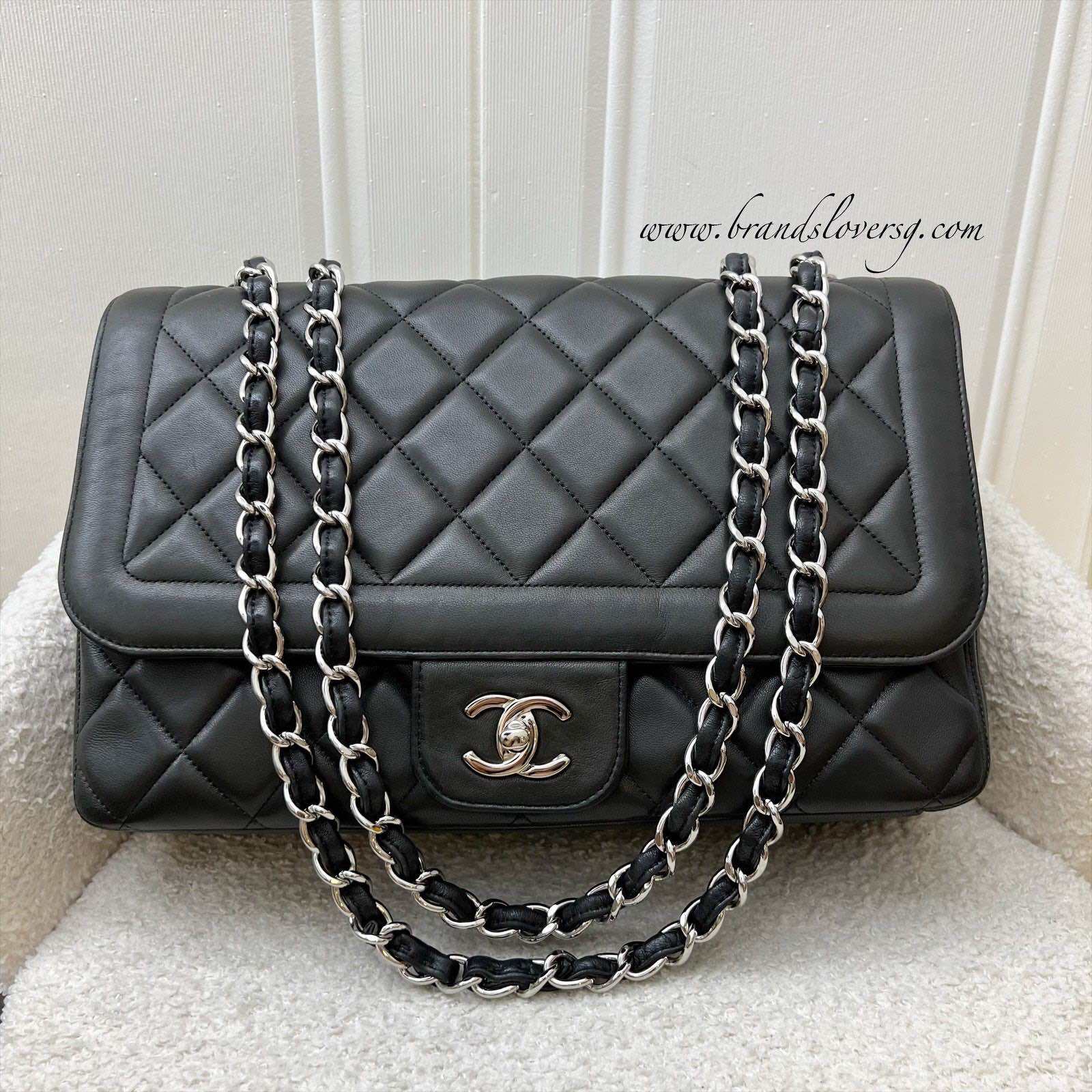Chanel Seasonal Flap Bag in Black Lambskin and SHW