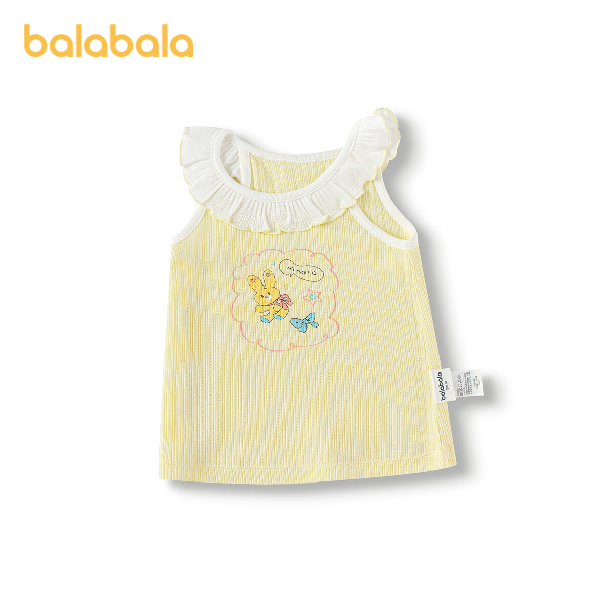 balabala Baby Vest Girl Summer Thin Outerwear Top 2025 New Sweet Delicate Fashionable Cute · v4
