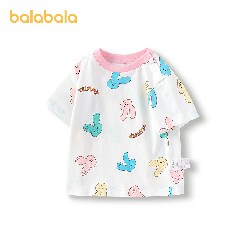 バラバラ ベビーTシャツ 半袖 肌に優しいトップス 男の子 女の子 2025年新作 夏 快適 かわいい