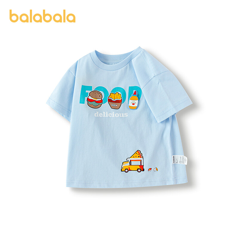 balabala Baby Boy Clothes Kids T Shirt Summer Top Tees Fashion Baby Comfortable · v2