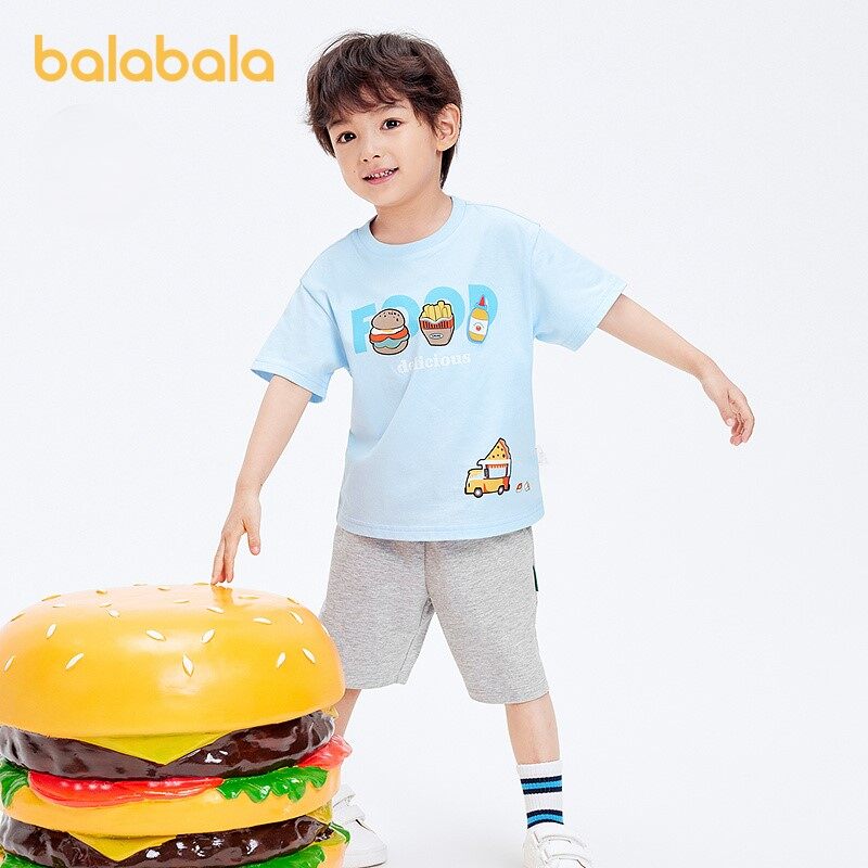 balabala Baby Boy Clothes Kids T Shirt Summer Top Tees Fashion Baby Comfortable · v2
