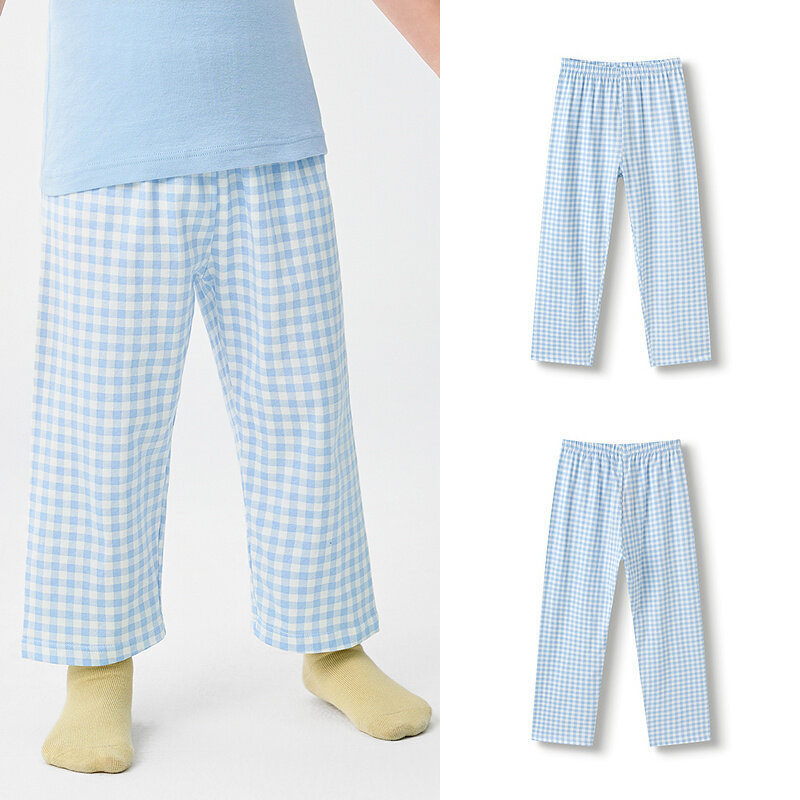 balabala Children Sleep Pants Summer Anti-Mosquito Pants Children Home Pants Bos Girl For Big Kids Soft Stretchy Comfortable · v4