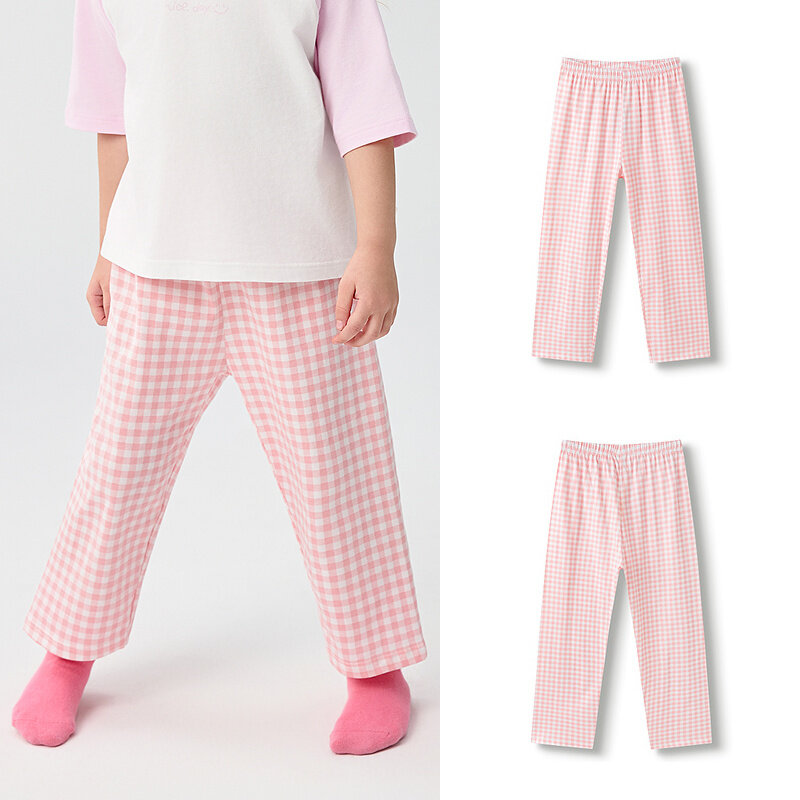 balabala Children Sleep Pants Summer Anti-Mosquito Pants Children Home Pants Bos Girl For Big Kids Soft Stretchy Comfortable · v4
