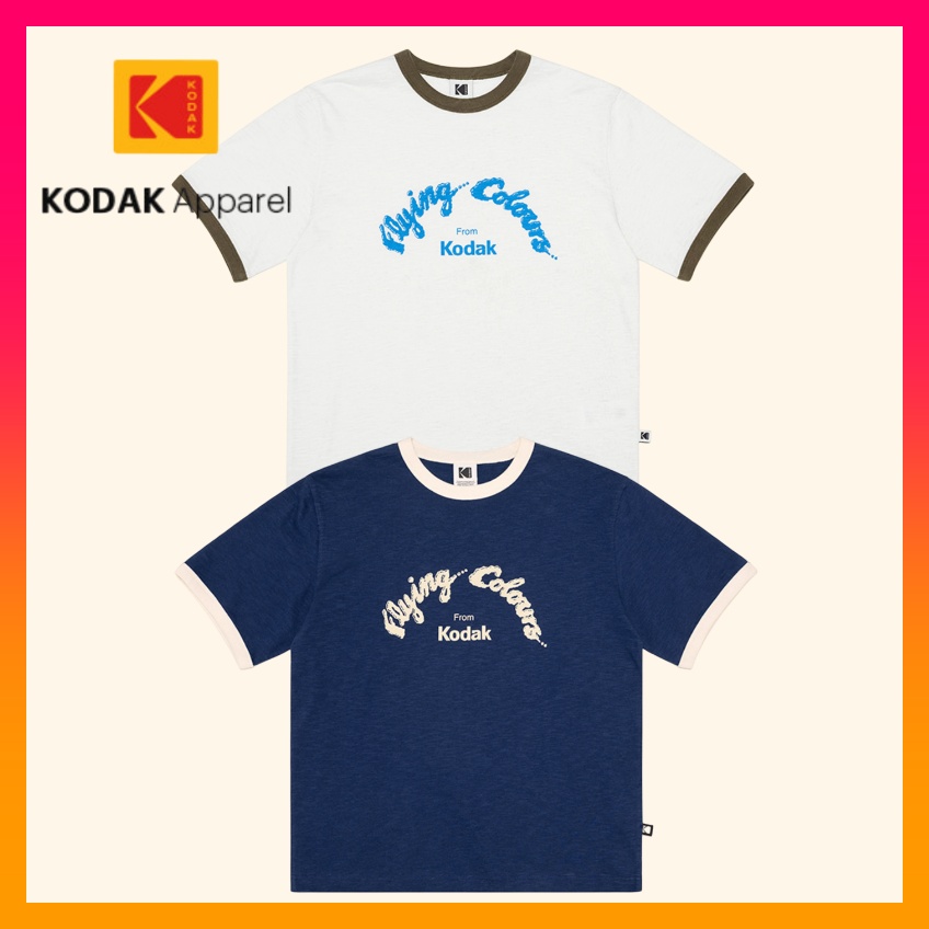 Maglietta KODAK Apparel Graphic Unisex Ringer (nuova dal 2025)