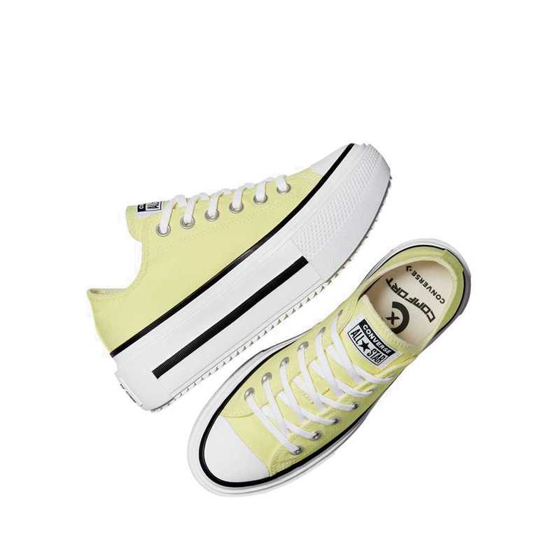 Converse CTAS Lift Double Stack Women's Sneakers - Lemon Slushy · v7