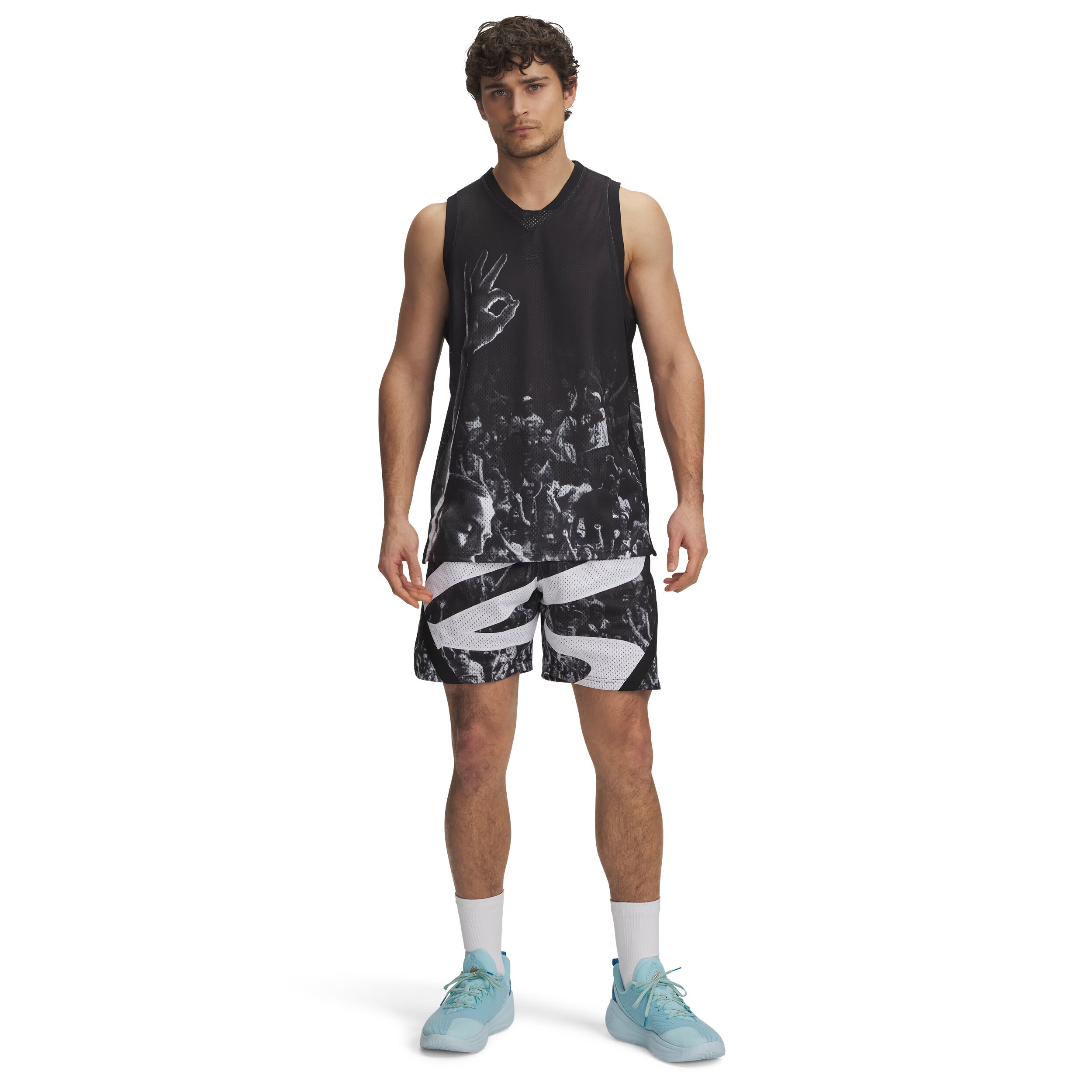 Under Armour Curry Signature Subshort voor heren, ZWART (001)