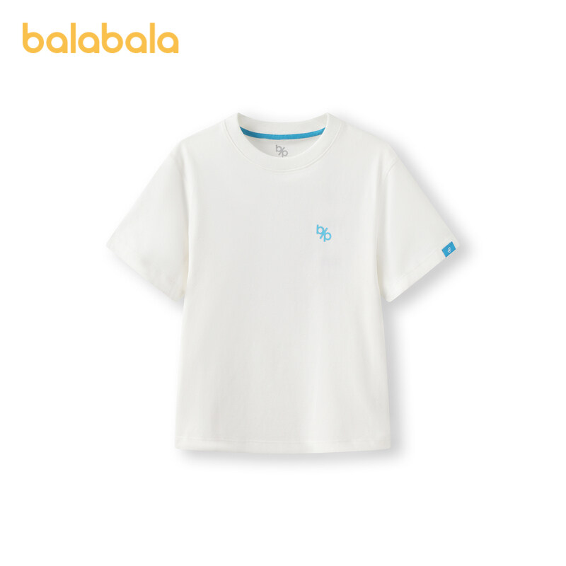 เสื้อยืดเด็กแขนสั้น balabala ใส่หน้าร้อน เด็กชาย เด็กหญิง ระบายความชื้นได้ดี แห้งเร็ว เสื้อยืดเข้าชุดครอบครัวสุดเทรนด์