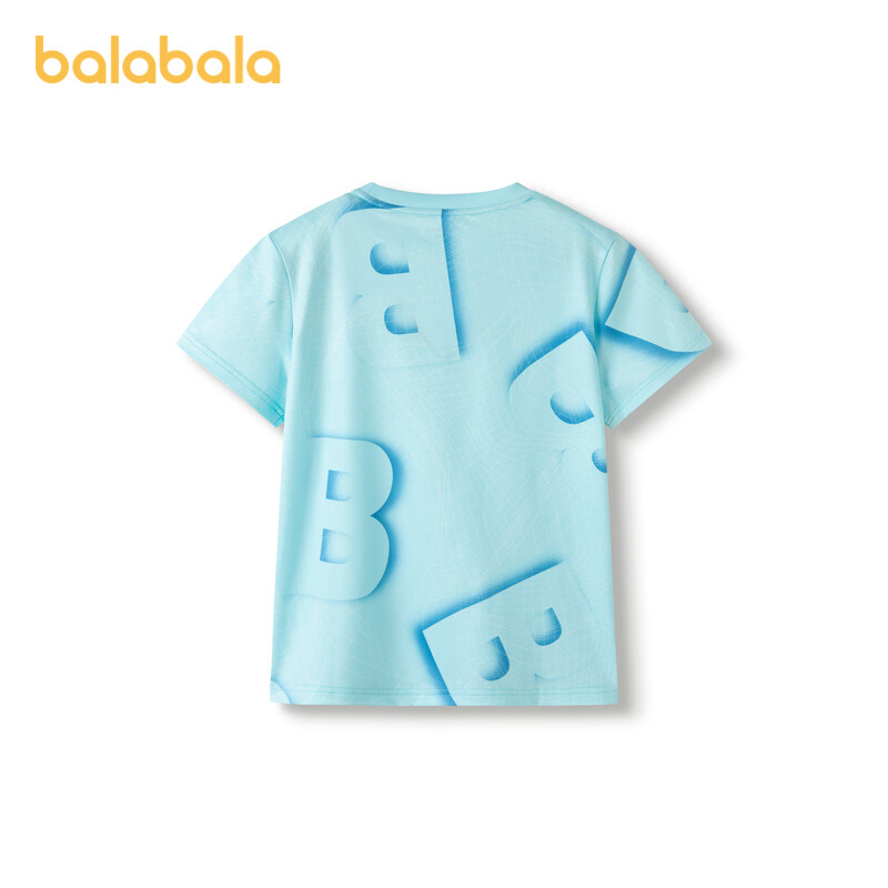 balabala Children Inner Wear Short Sleeve T-Shirt Boy Older Children Printed Summer Fashion Comfortable · v2