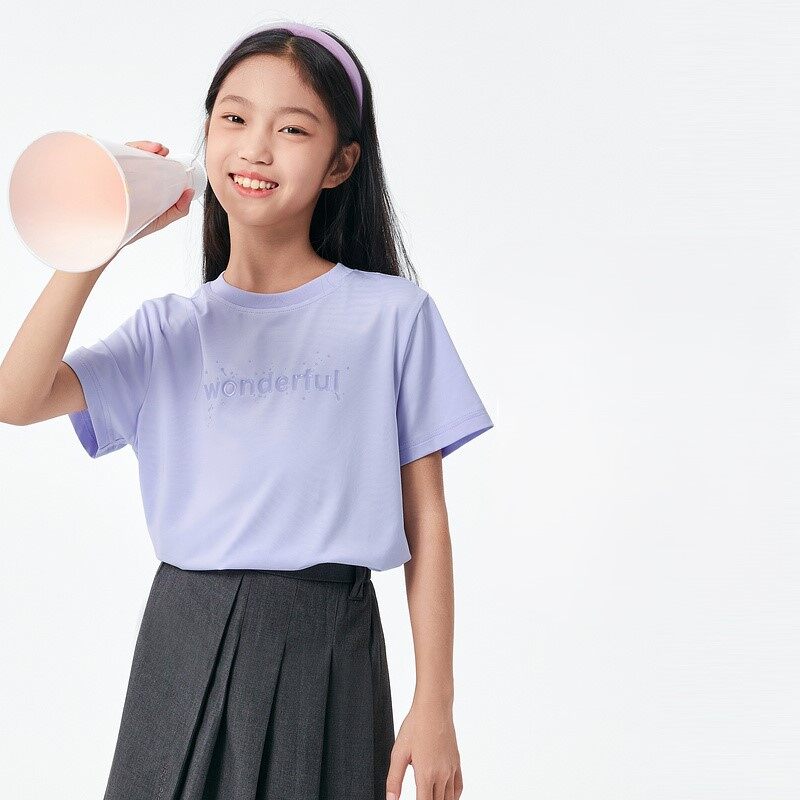 balabala Children Short Sleeve T-Shirt Boy Inner Wear Summer Girl Printed Fashion Comfortable Versatile Trendy · v5