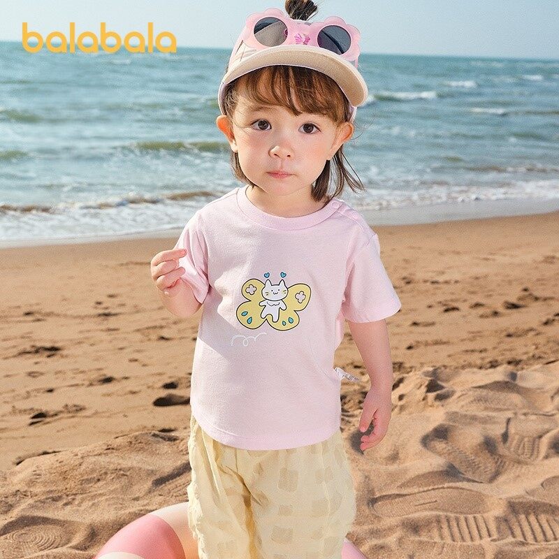 t-shirt balabala pour bébé, haut de gamme, vêtements pour garçons, manches courtes, nouvelle collection été 2025