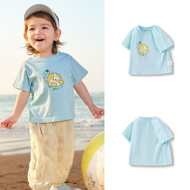 t-shirt balabala pour bébé, haut de gamme, vêtements pour garçons, manches courtes, nouvelle collection été 2025