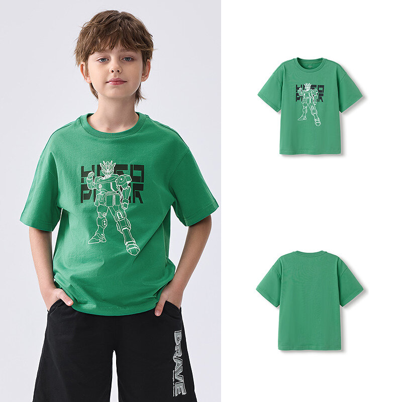 balabala Children Short Sleeve T-Shirt 2025 Summer New Quickdry Parentchild Inner Wear · v2