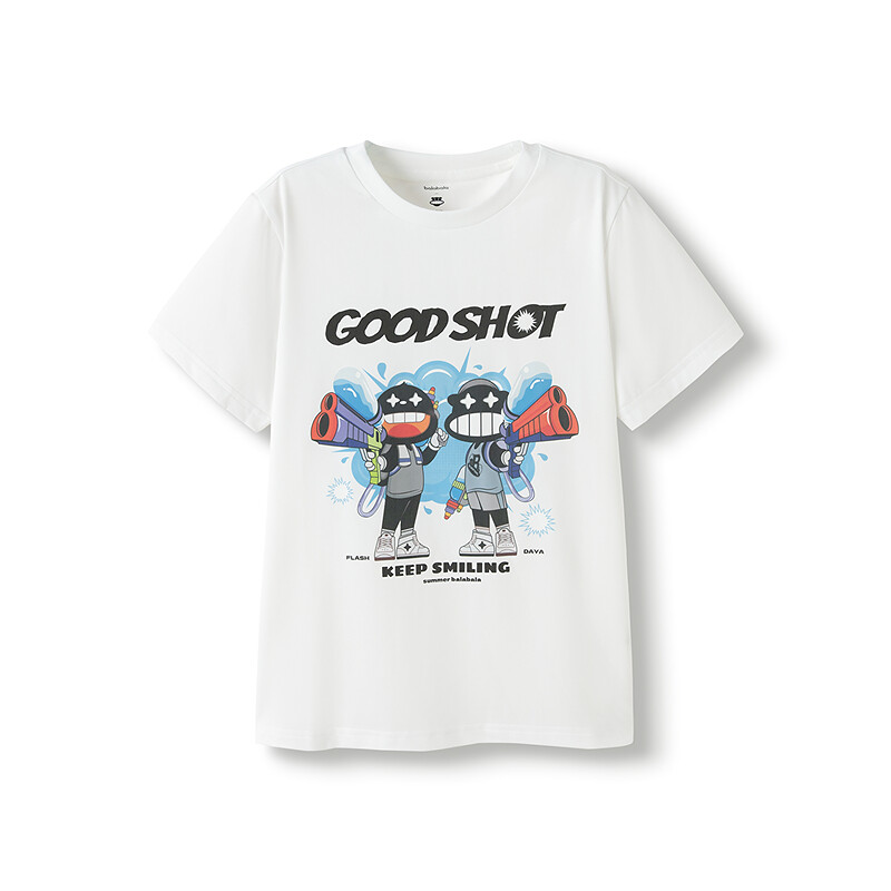 balabala Boy Short Sleeve T-Shirt New Summer Cotton Inner Wear Casual Children Quickdry Top Trendy · v2