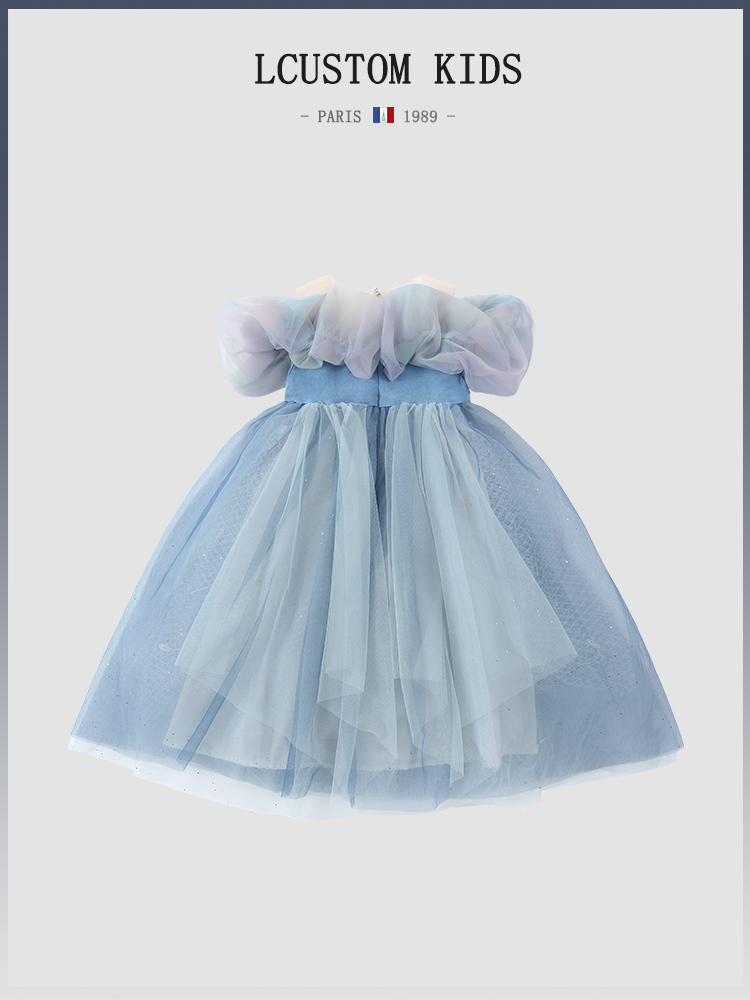 Elsa Princess Dress Aschenputtel für Kinder, leuchtender Rock, Sommer, Neuankömmling, hochwertige Kinderbekleidung, Märchenkleid
