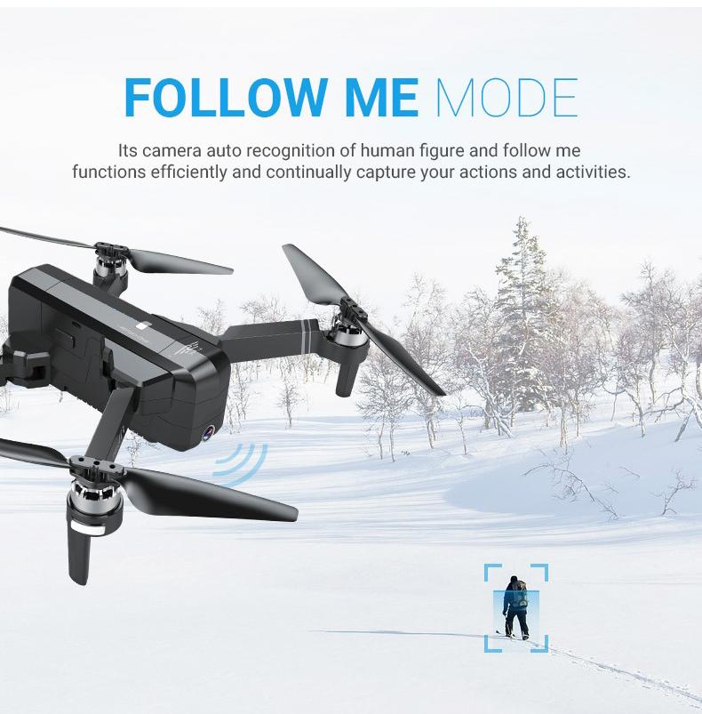 *FREE ALUMINIUM TRAVEL CASE & LOCAL REPAIRS!* 2K UHD Gesture Commands Follow Me Dual GPS Brushless Foldable Quadcopter Drone *BLACK *5G CUSTOM VERSION** · v16