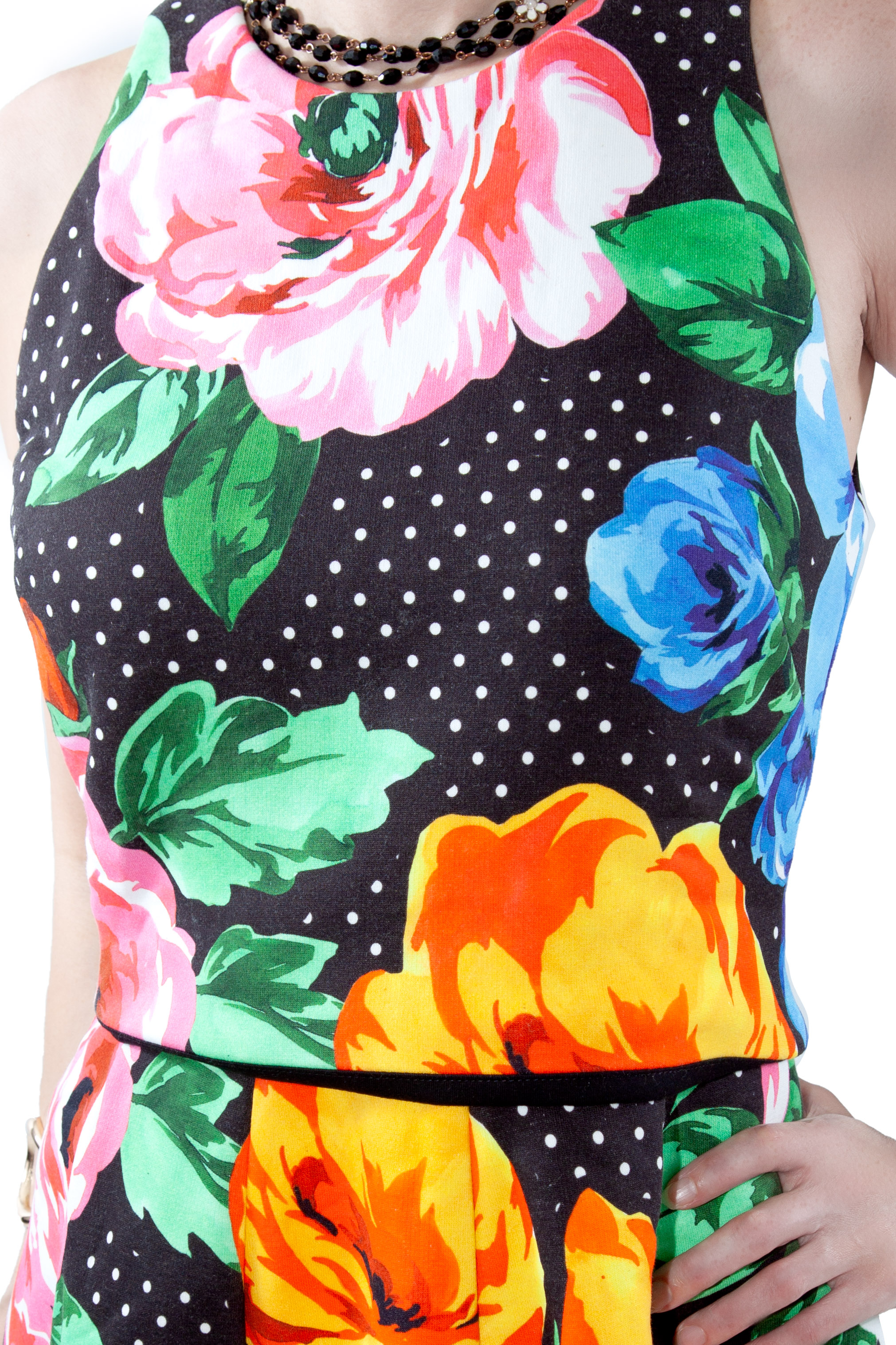 Love Moschino Floral Dotted Dress · v2