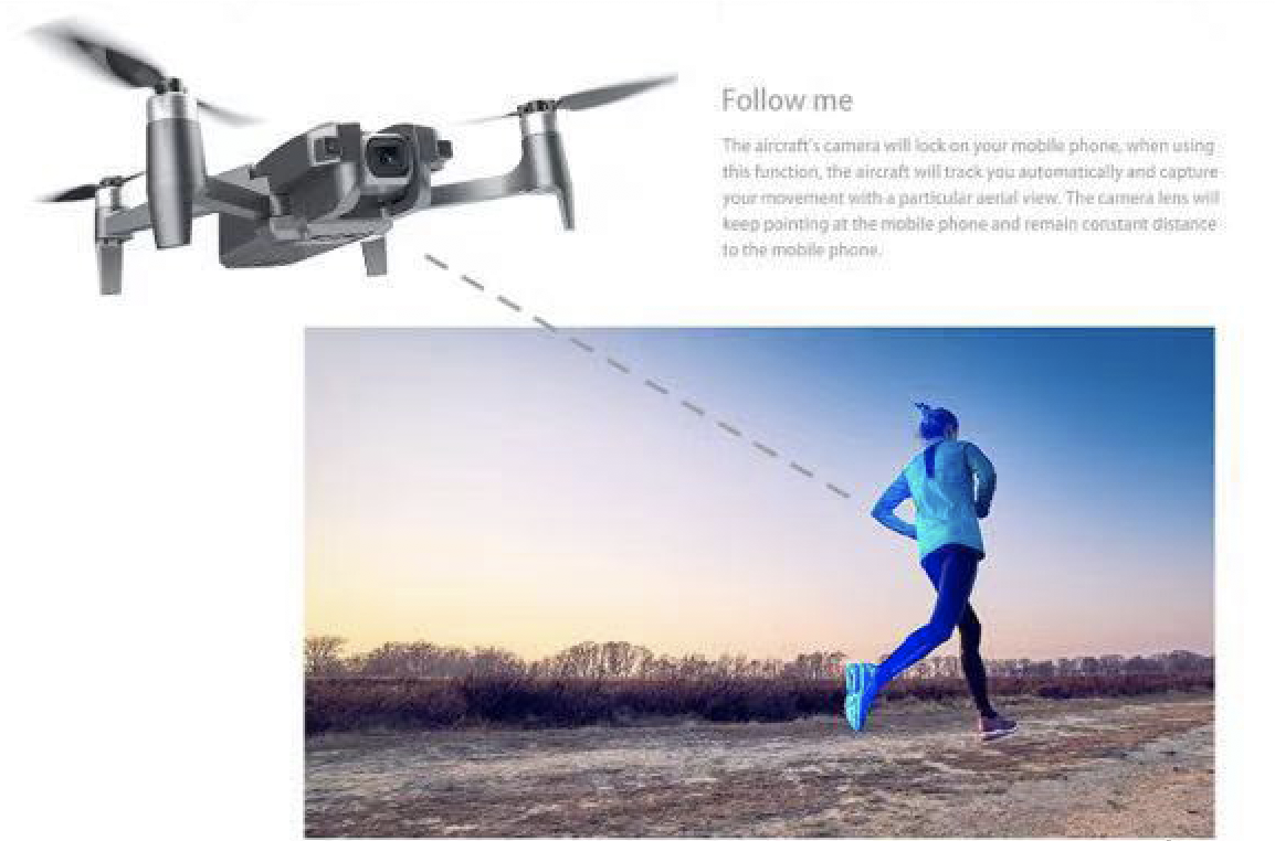 4K UHD GPS Optical Flow Follow Me Brushless Foldable Quadcopter Drone **Perfect Indoor or Outdoor Drone** · v12
