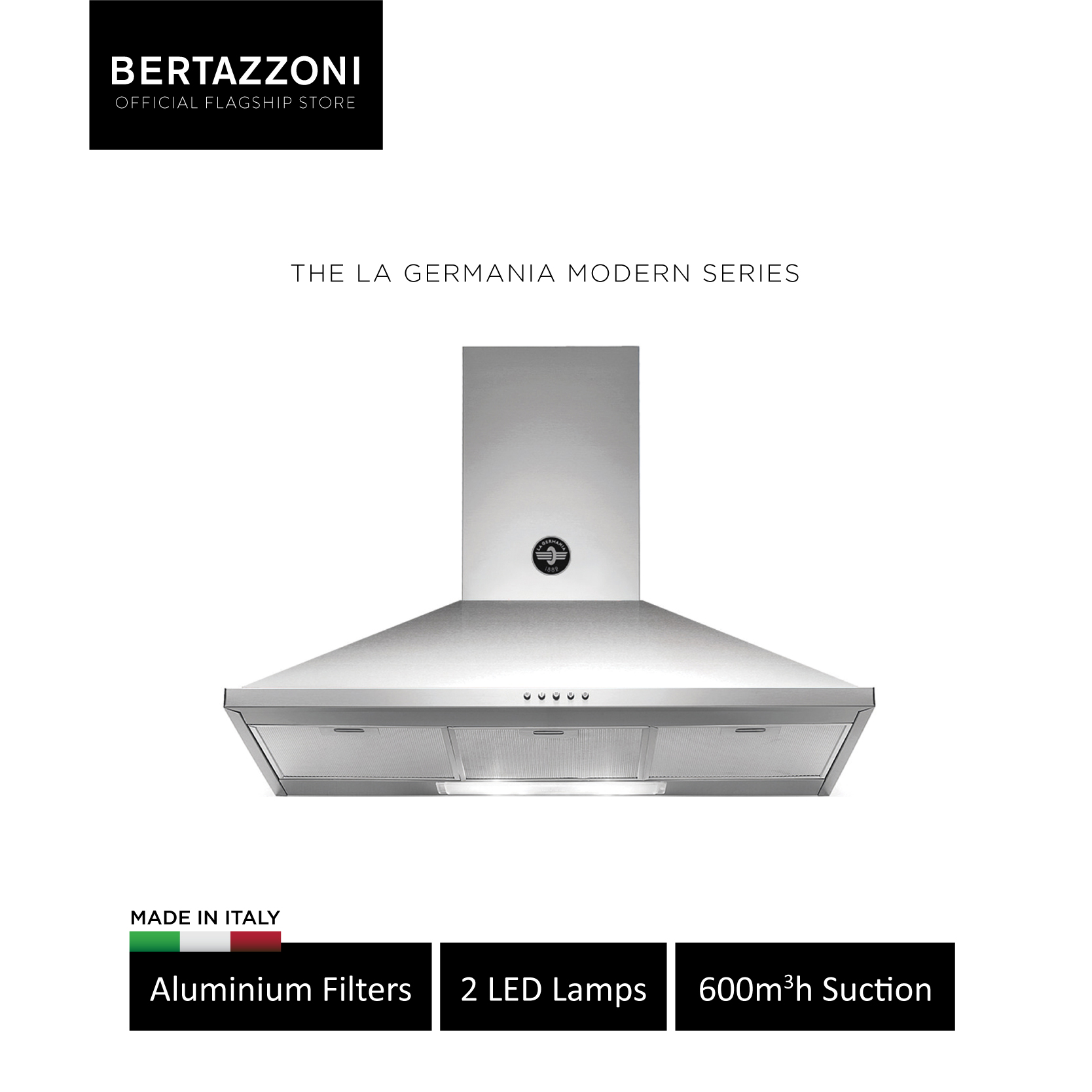 Bertazzoni KPL90PLAG1XA 90cm Wall-mount Hood · v10