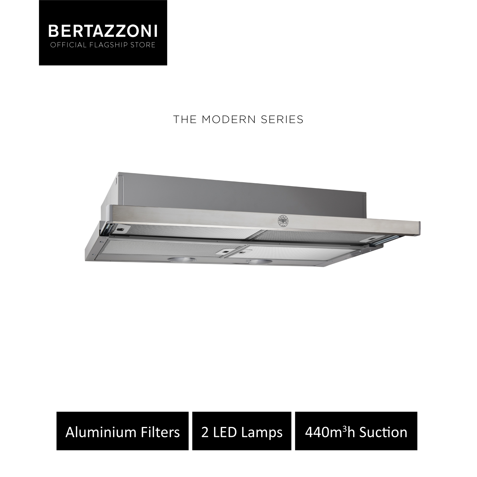 Bertazzoni K90TELXA Teleskophaube, 90 cm