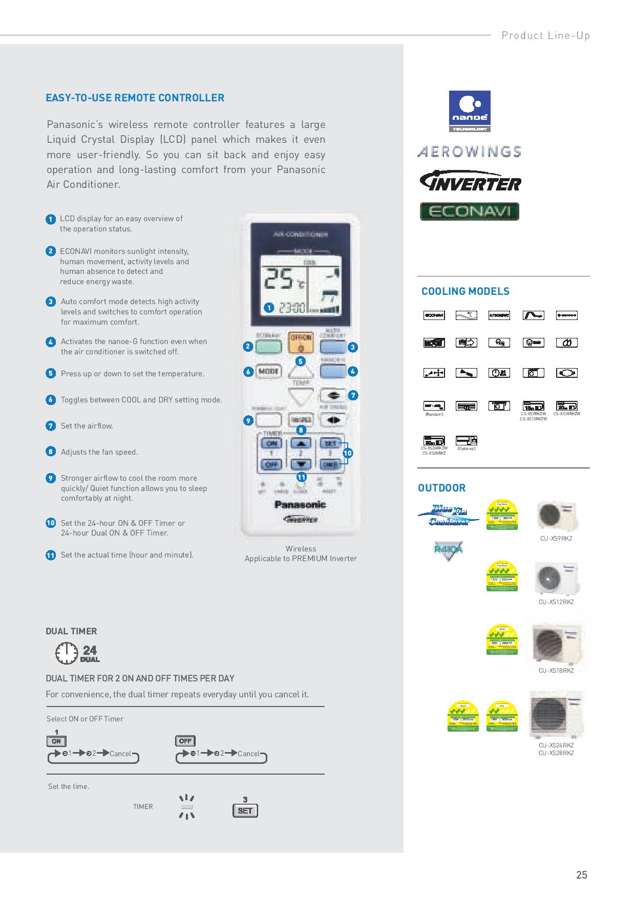 Panasonic INVERTER Air-Con ECONAVI [XS Series] System 4 (4 x Bedrooms) FREE Install + FREE Delivery + FREE $100 SERVICING Voucher + Dismantle & Disposal Old Air-Con Unit · v7