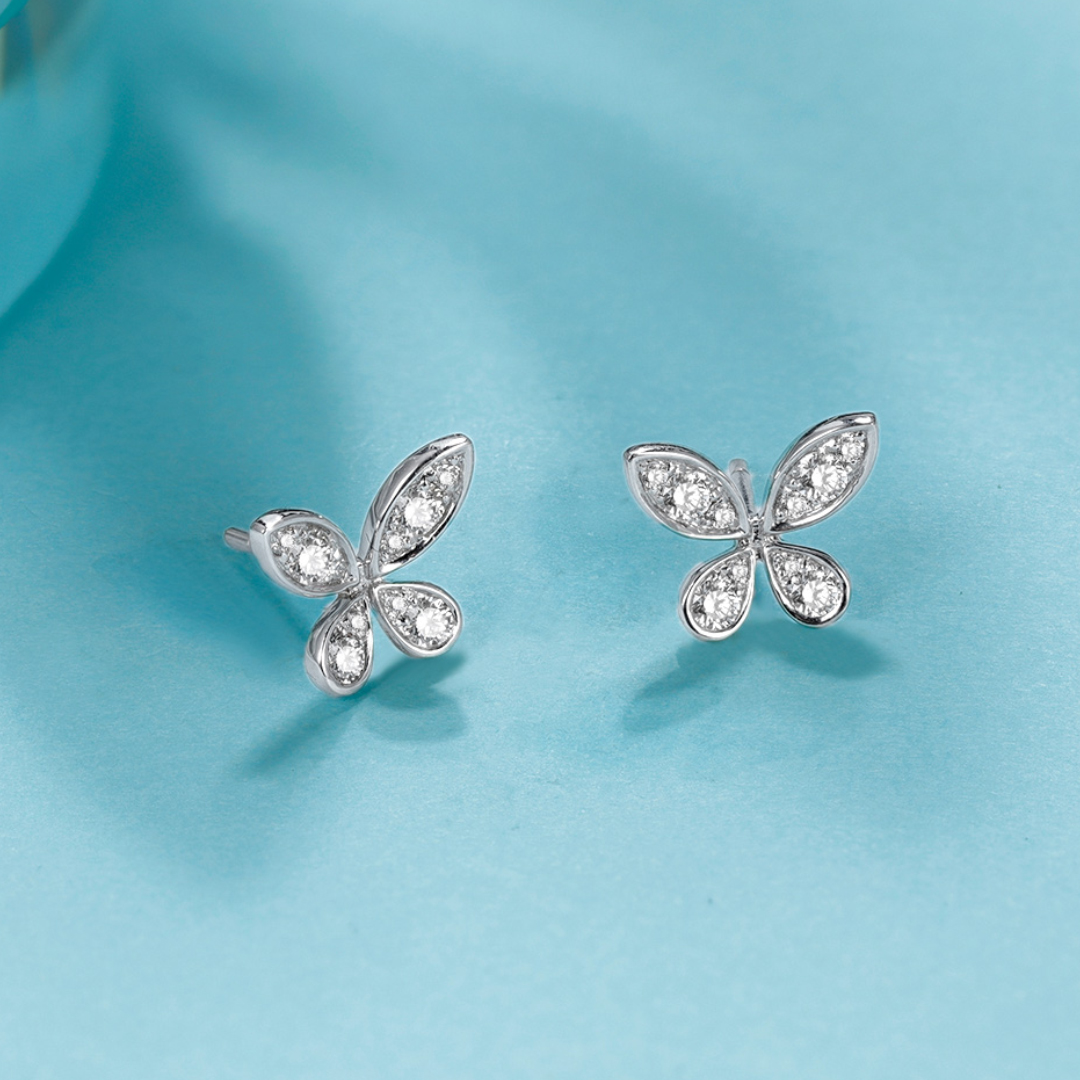 Rio Diamonds Thien Diamond Earring 18K White Gold · v2