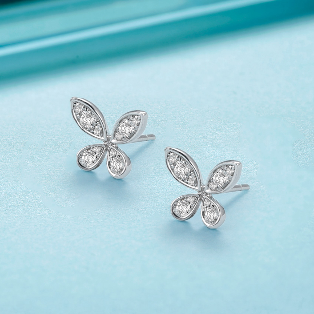 Rio Diamonds Thien Diamond Earring 18K White Gold · v2
